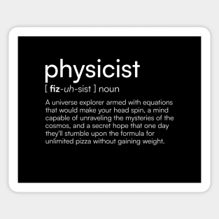 Physicist Definition Sticker